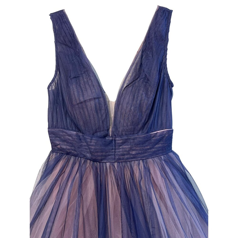 Mac Duggal Ombre Formal Midi Dress Tulle Size 6 NWT - Picture 3 of 7